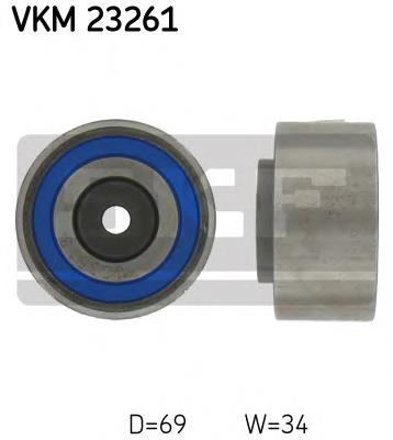VKM 23261 SKF rolo parasita da correia do mecanismo de distribuição de gás