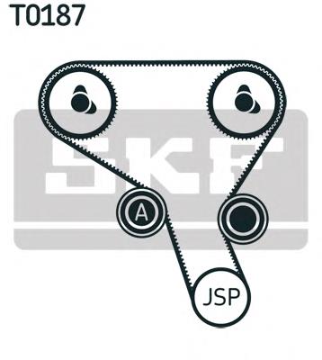 VKMA 06503 SKF correia do mecanismo de distribuição de gás, kit