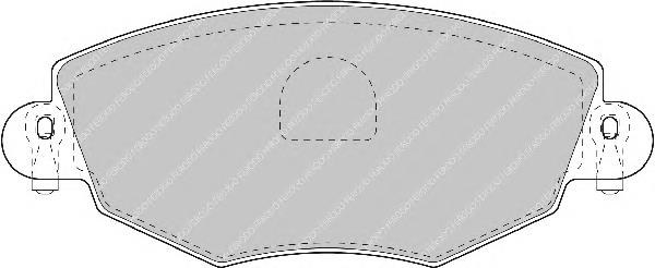 FDB1425 Ferodo sapatas do freio dianteiras de disco