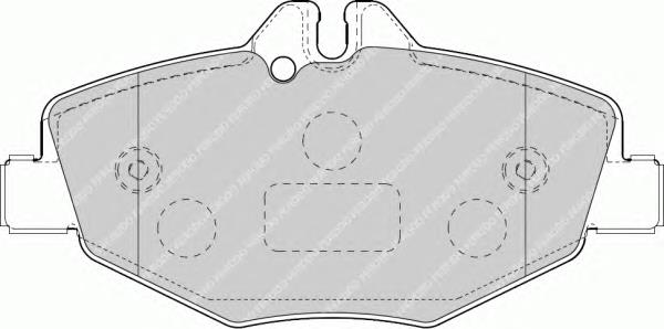 Передние тормозные колодки FQT1414 Ferodo