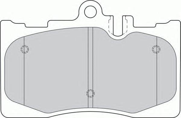 Передние тормозные колодки FDB1688 Ferodo