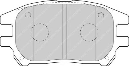 Передние тормозные колодки FDB1697 Ferodo