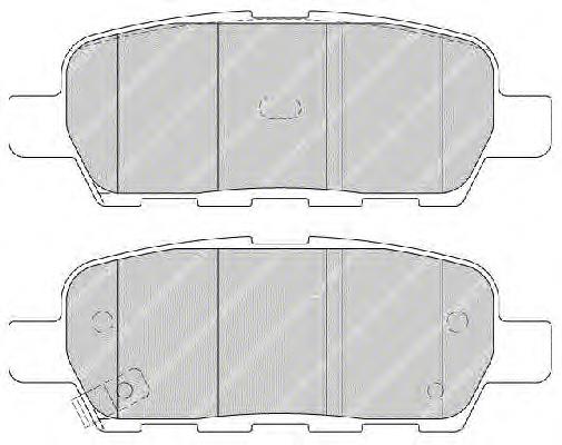 Задние тормозные колодки FDB1693 Ferodo