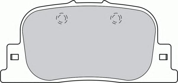 FDB1686 Ferodo колодки тормозные задние дисковые