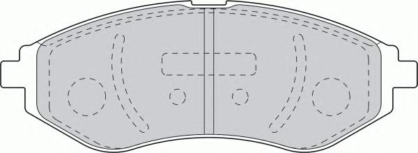 FDB1699 Ferodo колодки тормозные передние дисковые