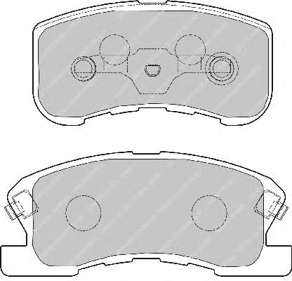FDB1501 Ferodo sapatas do freio dianteiras de disco