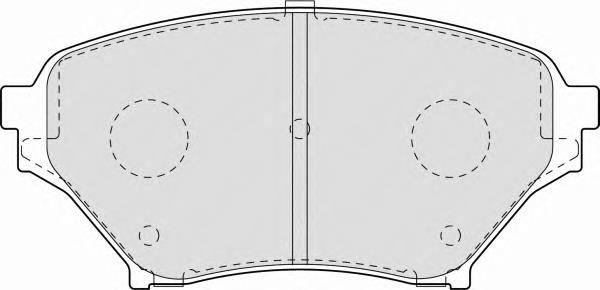 Передние тормозные колодки FDB1600 Ferodo
