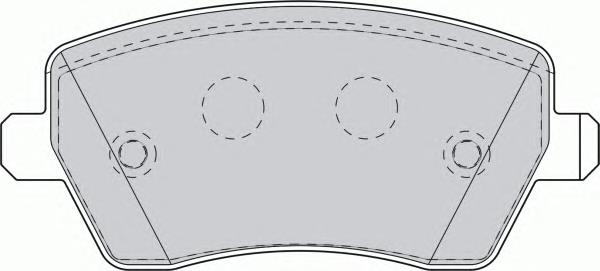 FDS1617 Ferodo sapatas do freio dianteiras de disco