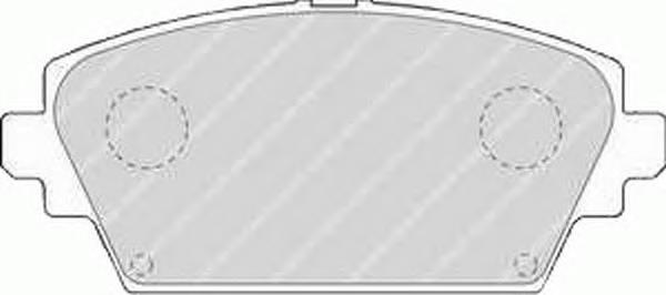 Передние тормозные колодки FSL1580 Ferodo