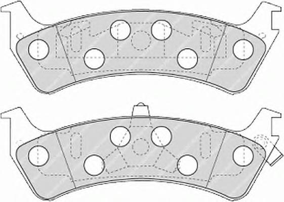 FDB1130 Ferodo sapatas do freio traseiras de disco