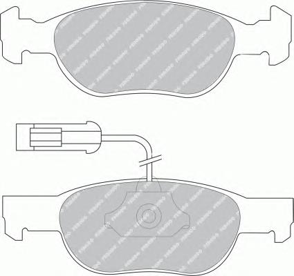 Передние тормозные колодки FSL1040 Ferodo