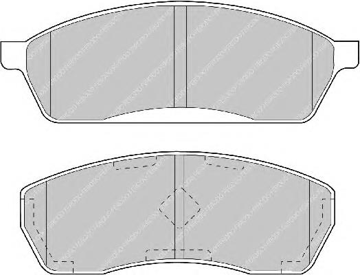 Передние тормозные колодки FDB1019 Ferodo