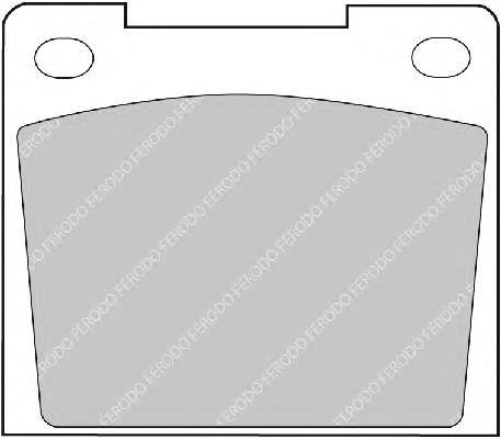 FDB811 Ferodo sapatas do freio traseiras de disco