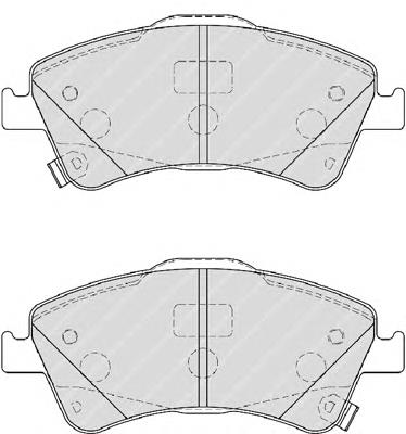 FDB4047 Ferodo sapatas do freio dianteiras de disco