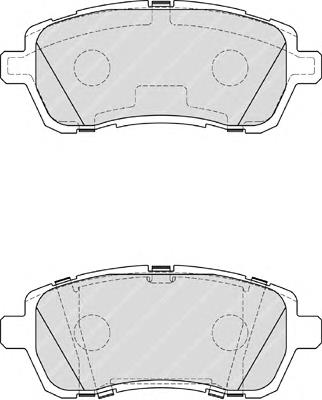 FDB4179 Ferodo sapatas do freio dianteiras de disco