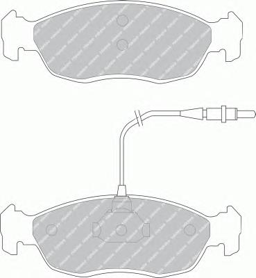 Передние тормозные колодки FSL876 Ferodo