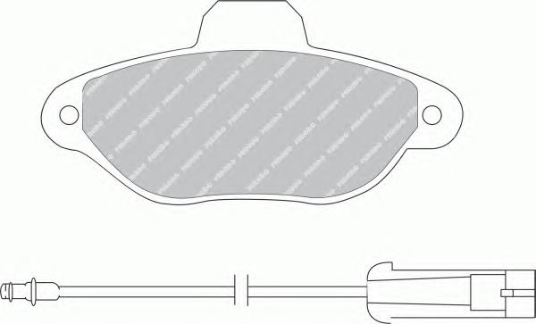 Передние тормозные колодки FDB925B Ferodo