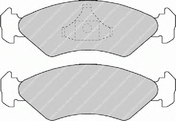 FSL589 Ferodo sapatas do freio dianteiras de disco