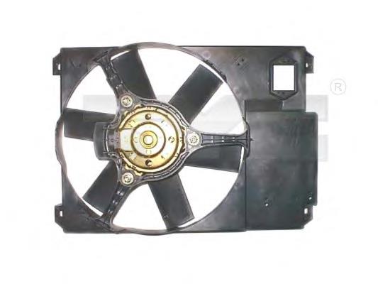 809-1018 TYC difusor do radiador de esfriamento, montado com motor e roda de aletas