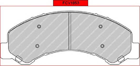 FCV1853 Ferodo sapatas do freio dianteiras de disco