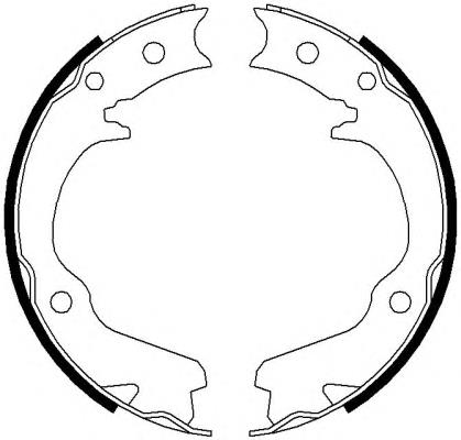 FSB673 Ferodo sapatas do freio de estacionamento