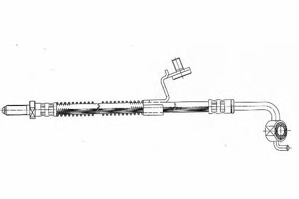 FHY2425 Ferodo шланг тормозной передний левый