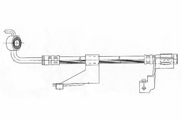 Шланг тормозной передний правый FHY2175 Ferodo