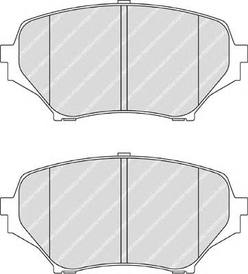 FDB1893 Ferodo sapatas do freio dianteiras de disco
