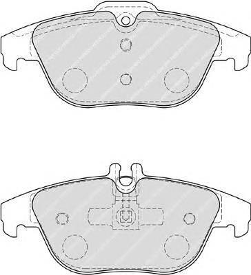 FDB4220 Ferodo sapatas do freio traseiras de disco