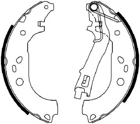 FSB4015 Ferodo sapatas do freio traseiras de tambor