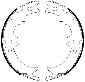 FSB674 Ferodo sapatas do freio de estacionamento