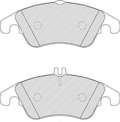 FDB1979 Ferodo sapatas do freio dianteiras de disco