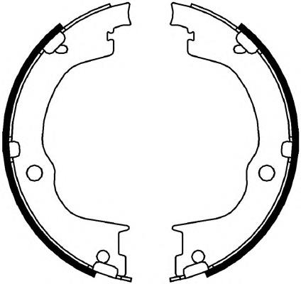 FSB4006 Ferodo sapatas do freio de estacionamento