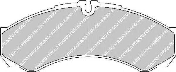 FVR1315 Ferodo sapatas do freio dianteiras de disco