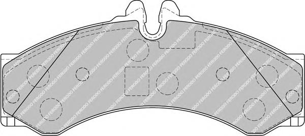 FVR1879 Ferodo sapatas do freio dianteiras de disco