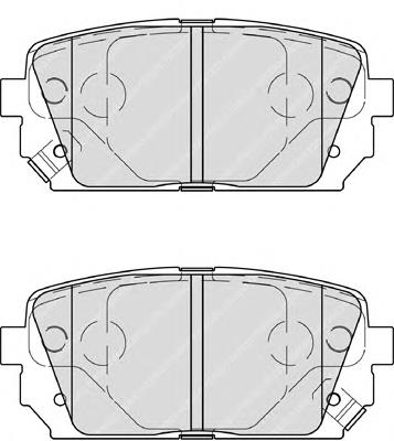 FDB4193 Ferodo sapatas do freio traseiras de disco