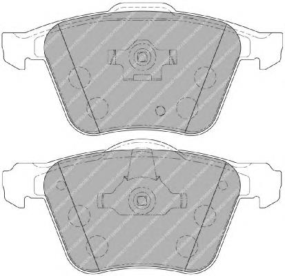 Передние тормозные колодки FDB1631 Ferodo