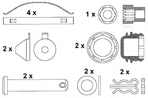 Передние тормозные колодки FCV1277BFE Ferodo