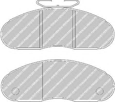 FVR791 Ferodo sapatas do freio dianteiras de disco