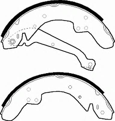 Sapatas do freio traseiras de tambor FSB148 Ferodo