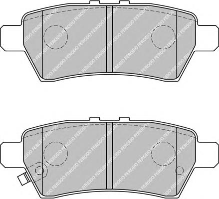 FDB1882 Ferodo sapatas do freio traseiras de disco