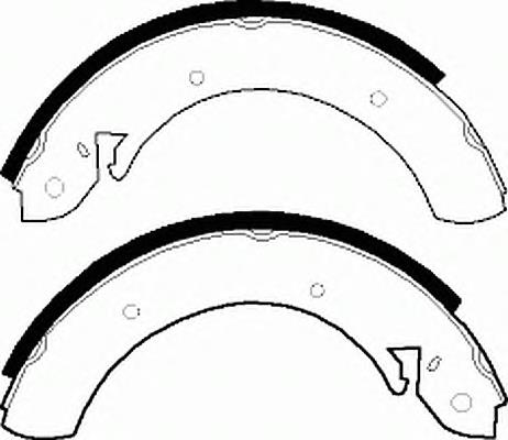 FSB361 Ferodo sapatas do freio traseiras de tambor