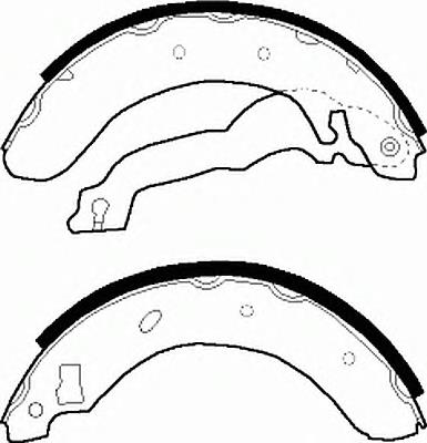 FSB298 Ferodo sapatas do freio traseiras de tambor