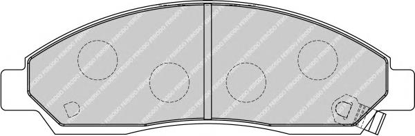 FDB1816 Ferodo sapatas do freio dianteiras de disco