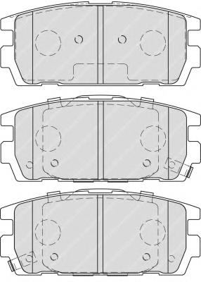 Задние тормозные колодки FDB1841 Ferodo