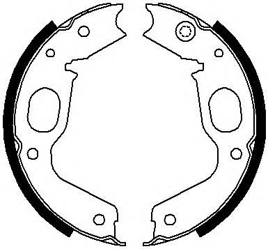 FSB663 Ferodo sapatas do freio de estacionamento