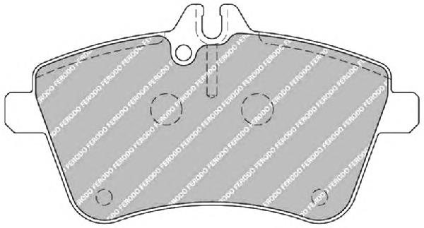 FDB1750 Ferodo sapatas do freio dianteiras de disco