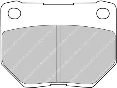 FDS1372 Ferodo sapatas do freio traseiras de disco