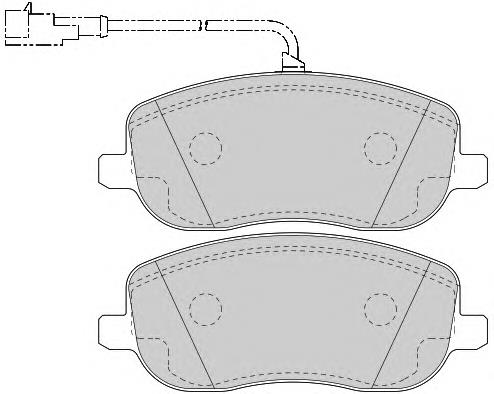 Передние тормозные колодки FDB1787 Ferodo