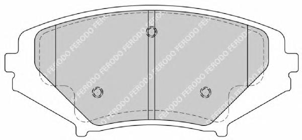 Передние тормозные колодки FDB1758 Ferodo